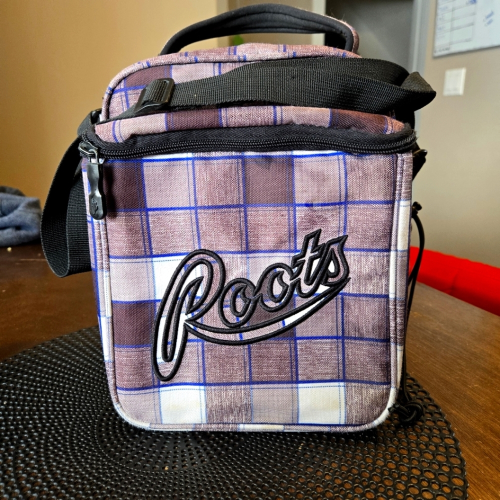 5 for $25 Roots Insulated Lunch Kit Box Pack Checkered Plaid Bag